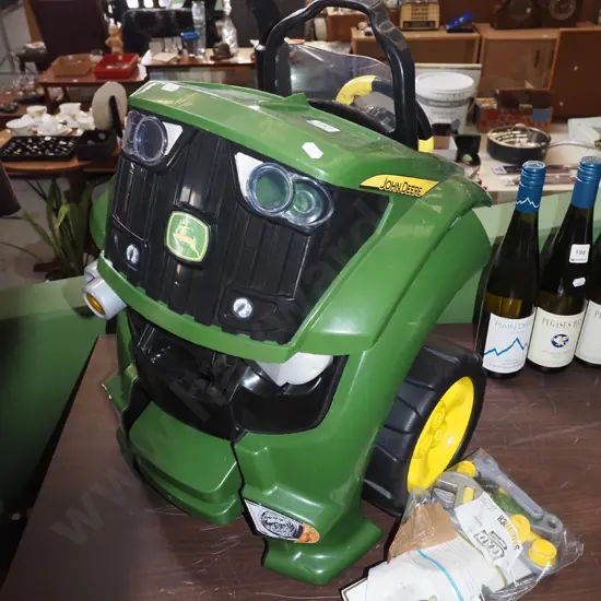 plastic toy John Deer child's tractor 