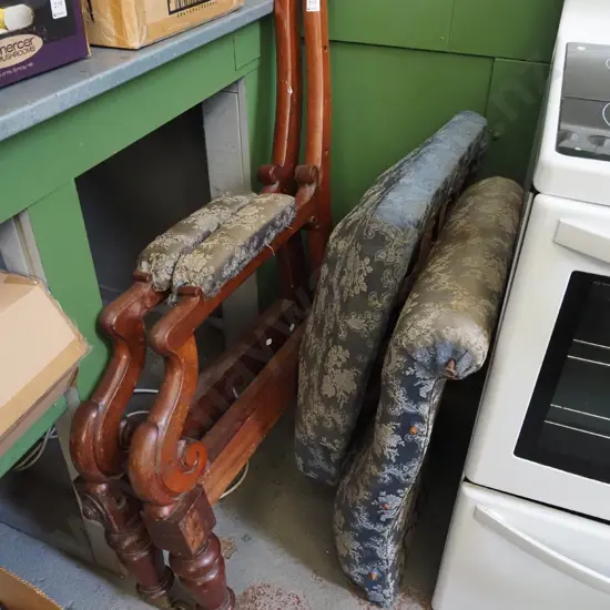 mahogany antique yet to be assembled armchair - needs work