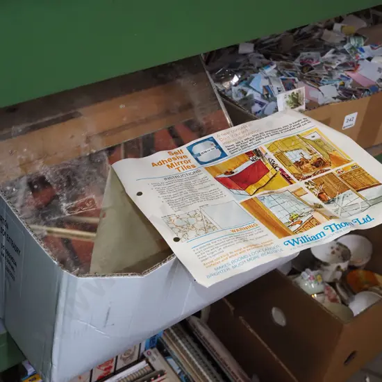 box; self adhesive mirror tiles