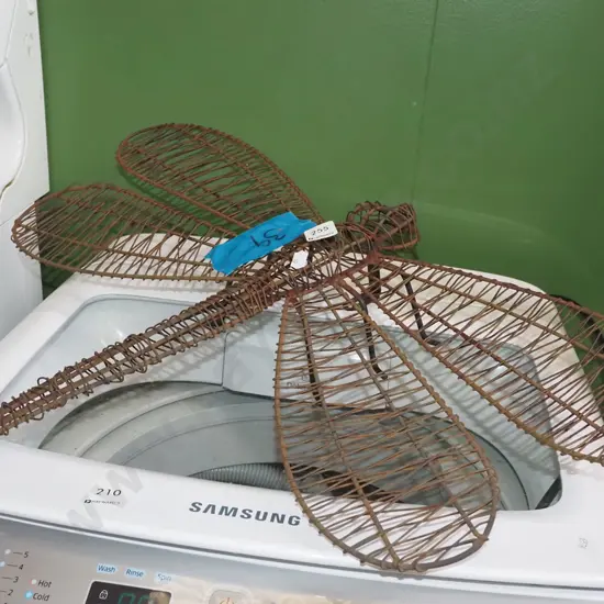 wrought metal dragonfly ornament W600