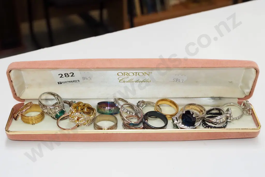 assorted dress rings in case Image 1++