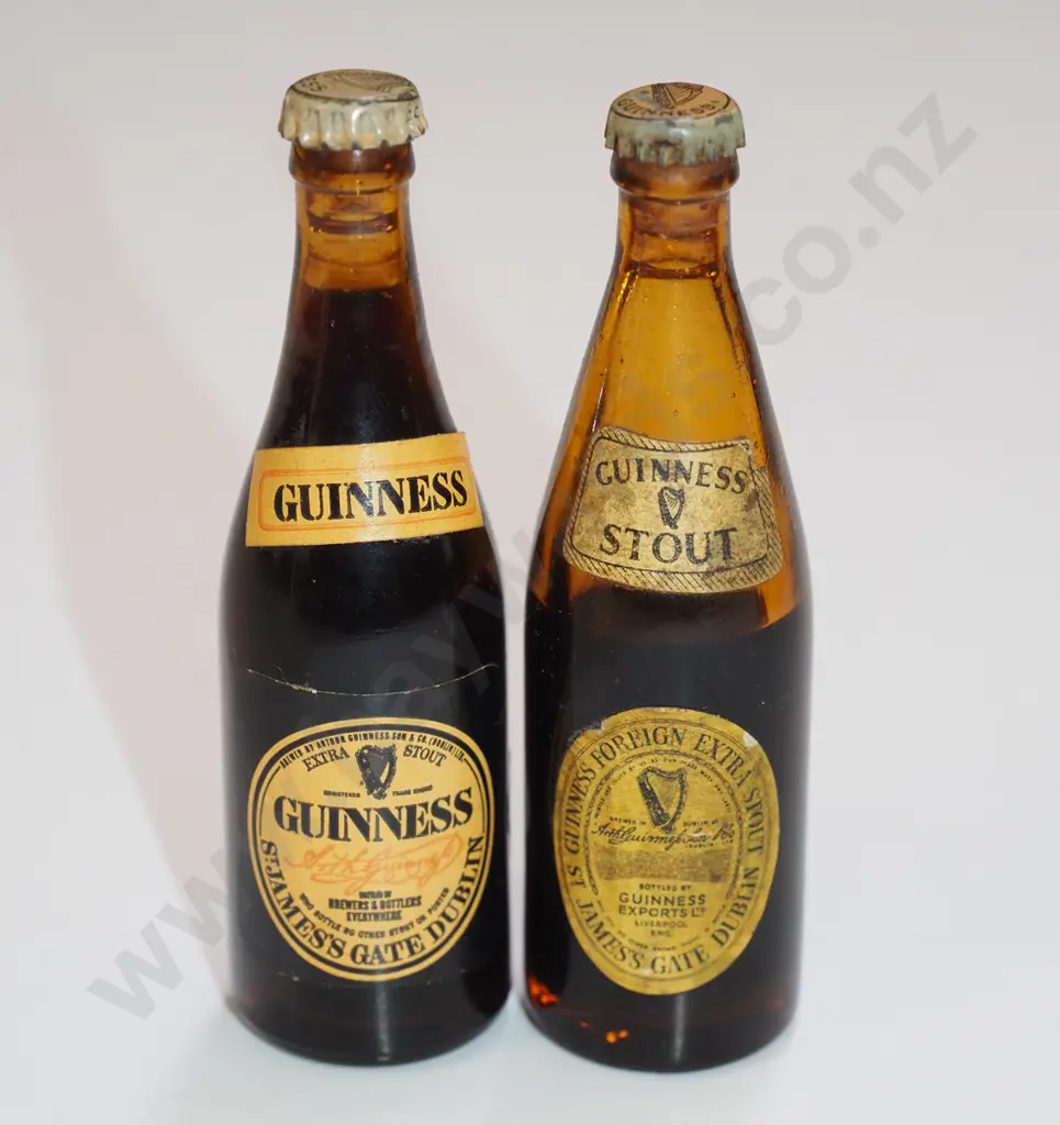 2x miniature bottles of Guiness Image 1++