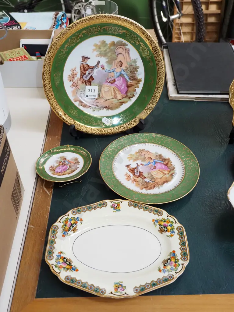 Limoges romance scene plates, Maddock and Sons dish Image 1++