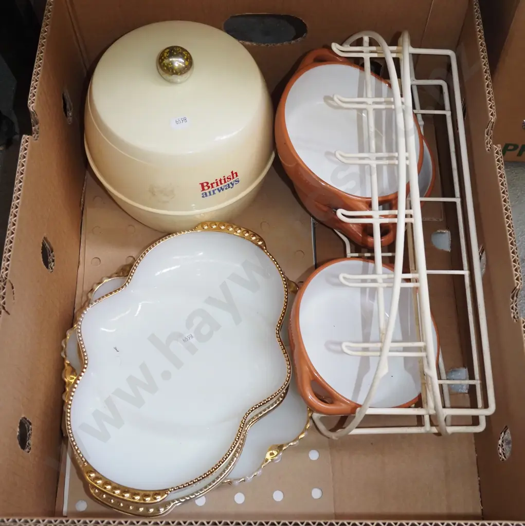 box; trio stand, soup bowls, etc Image 1++
