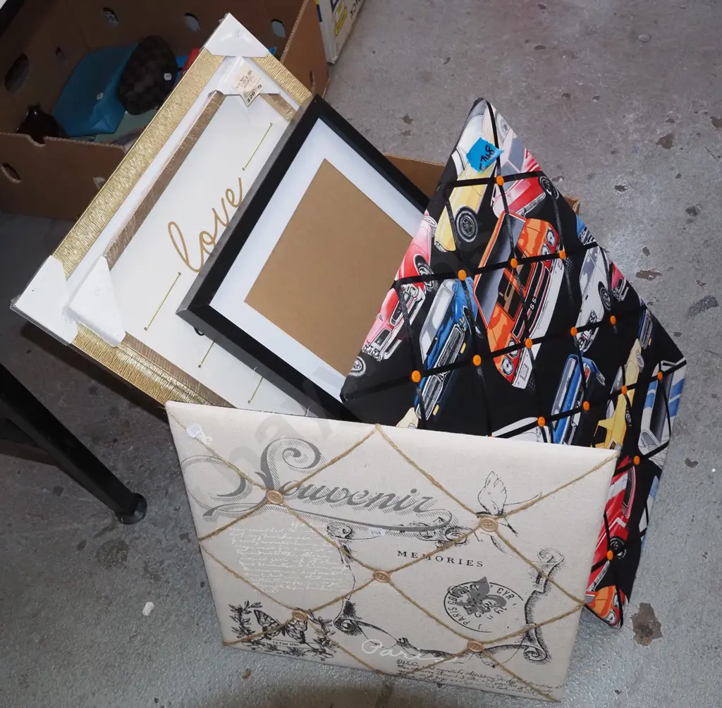 box; picture frames, notice boards, collage photo frames etc Image 1++