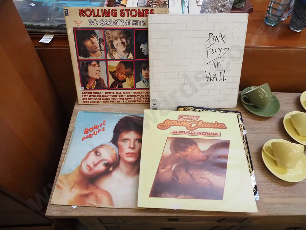 LPs; Rolling Stones, Pink Floyd, David Bowie Image 1++