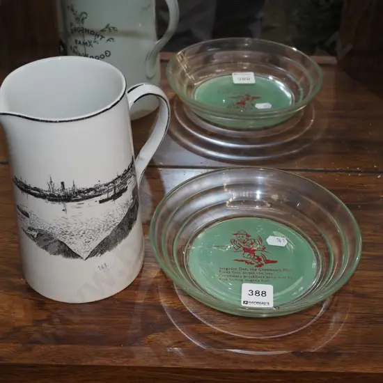 Sgt Dan Creamoata bowl, Meakin picture jug