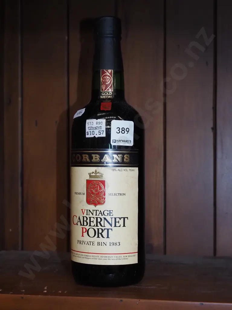 750ml bottle of Corbans cabernet port 1983 Image 1++