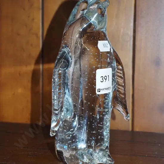 Swedish handmade glass penguin figurine