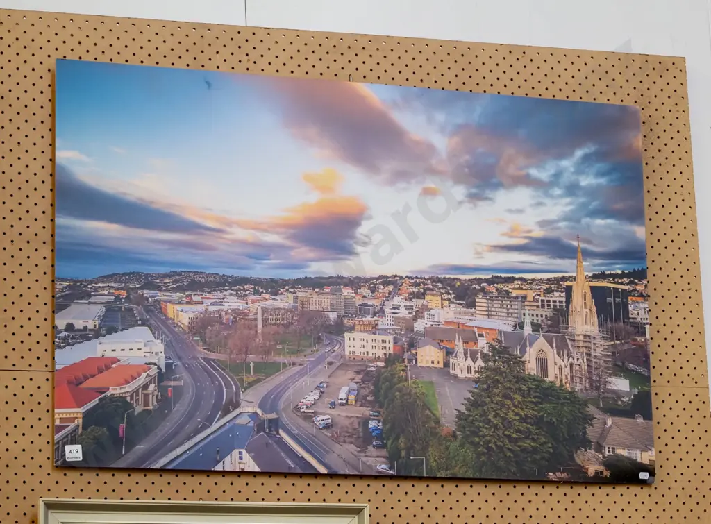 large photographic print on board - Dunedin towards High St Image 1++