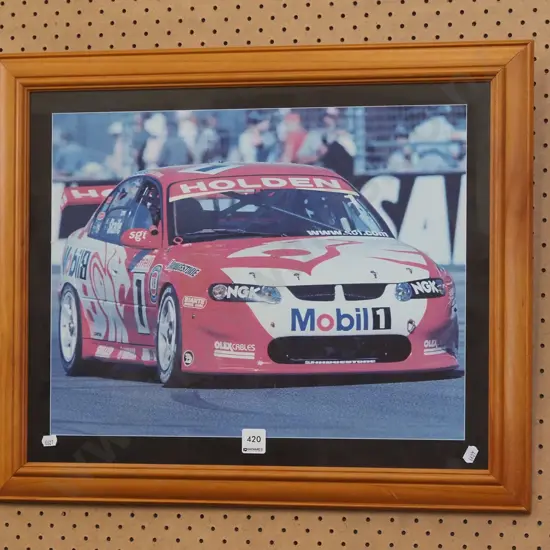 framed photo print - Holden racing car