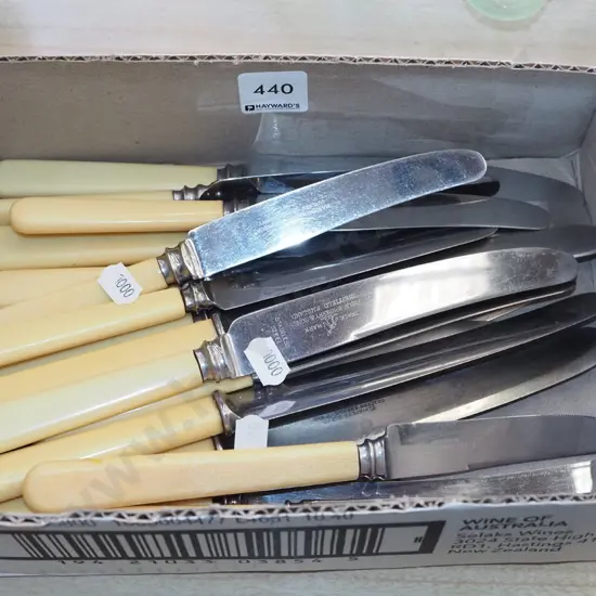 boxed bone handled knives