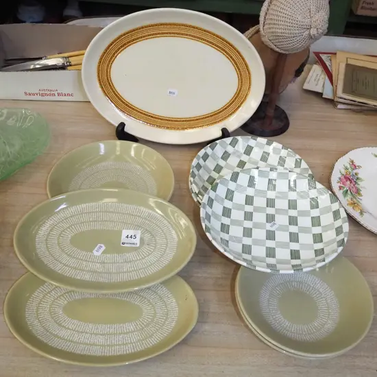Crown Lynn plates and bowls