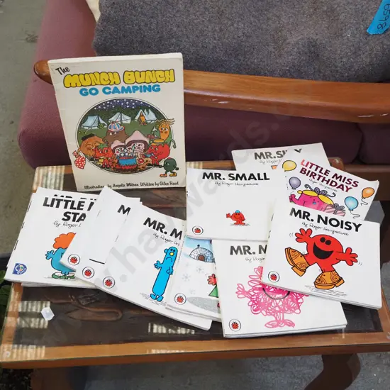Mr Men books and Munch Bunch Go Camping
