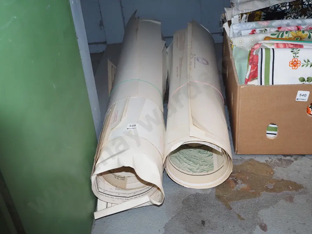 2x rolls of various maritime charts Image 1++