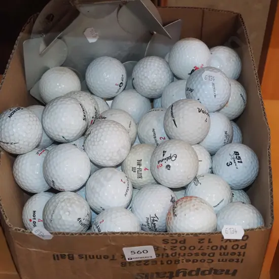box of golf balls
