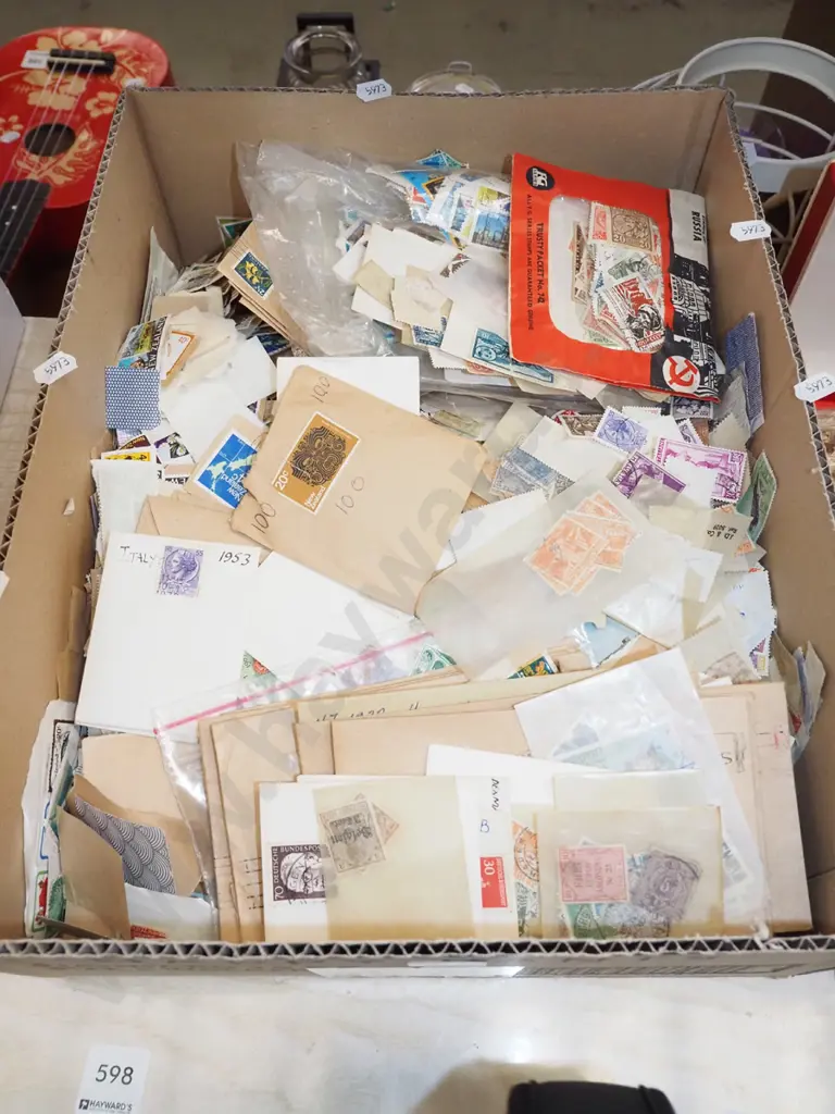 box of various stamps Image 1++