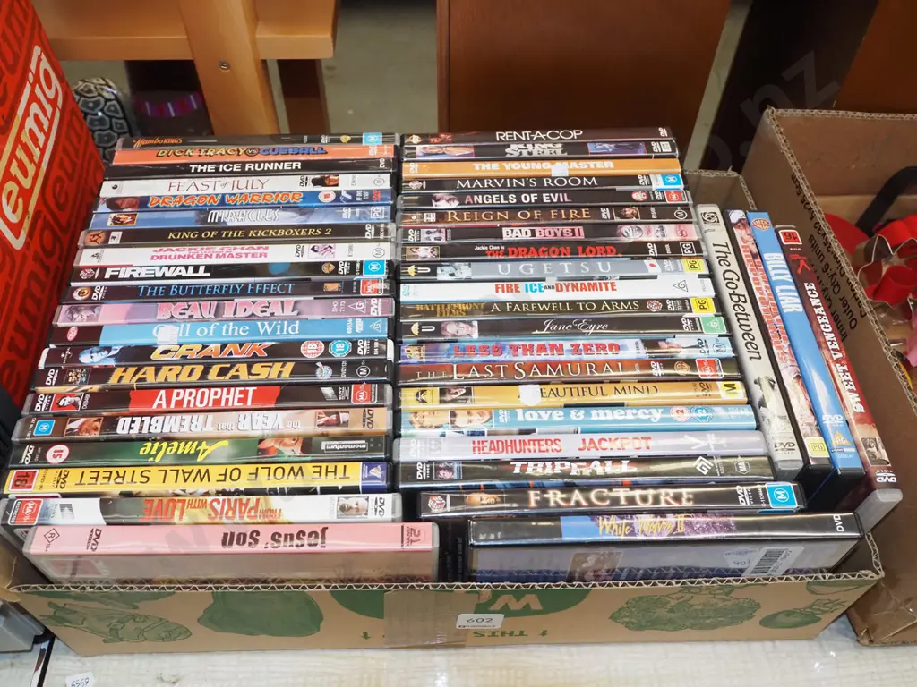 box of DVDS Image 1++