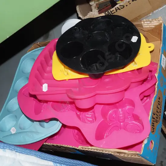 box of rubber baker's moulds
