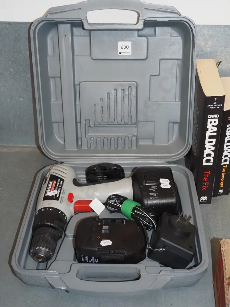 cased 14V predator battery drill Image 1++