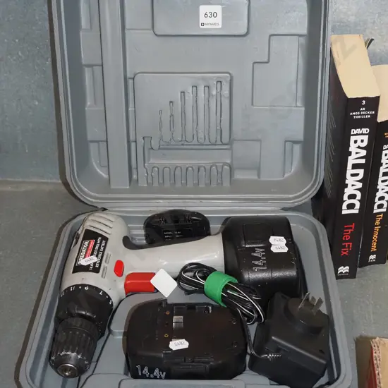 cased 14V predator battery drill