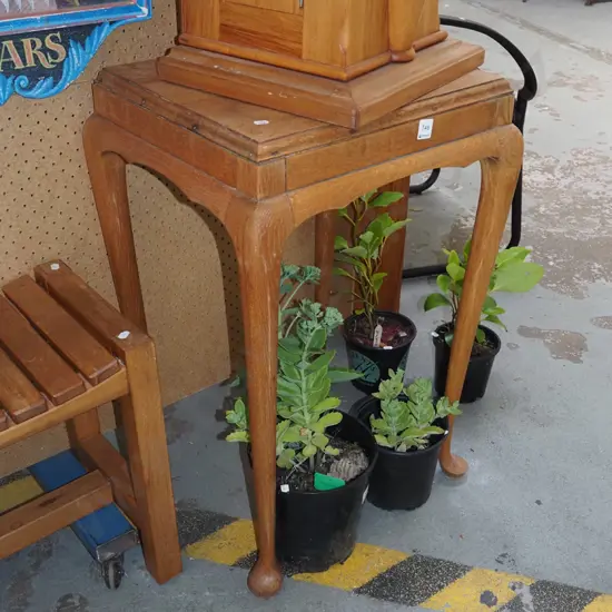 oak cab leg lamp table H740 W490 D420