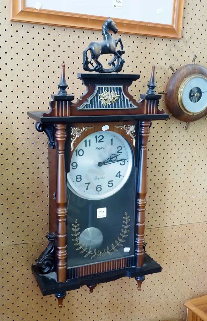 wall mounted Rhythm pendulm wall clock Image 1++