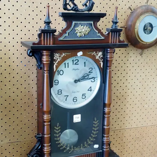 wall mounted Rhythm pendulm wall clock