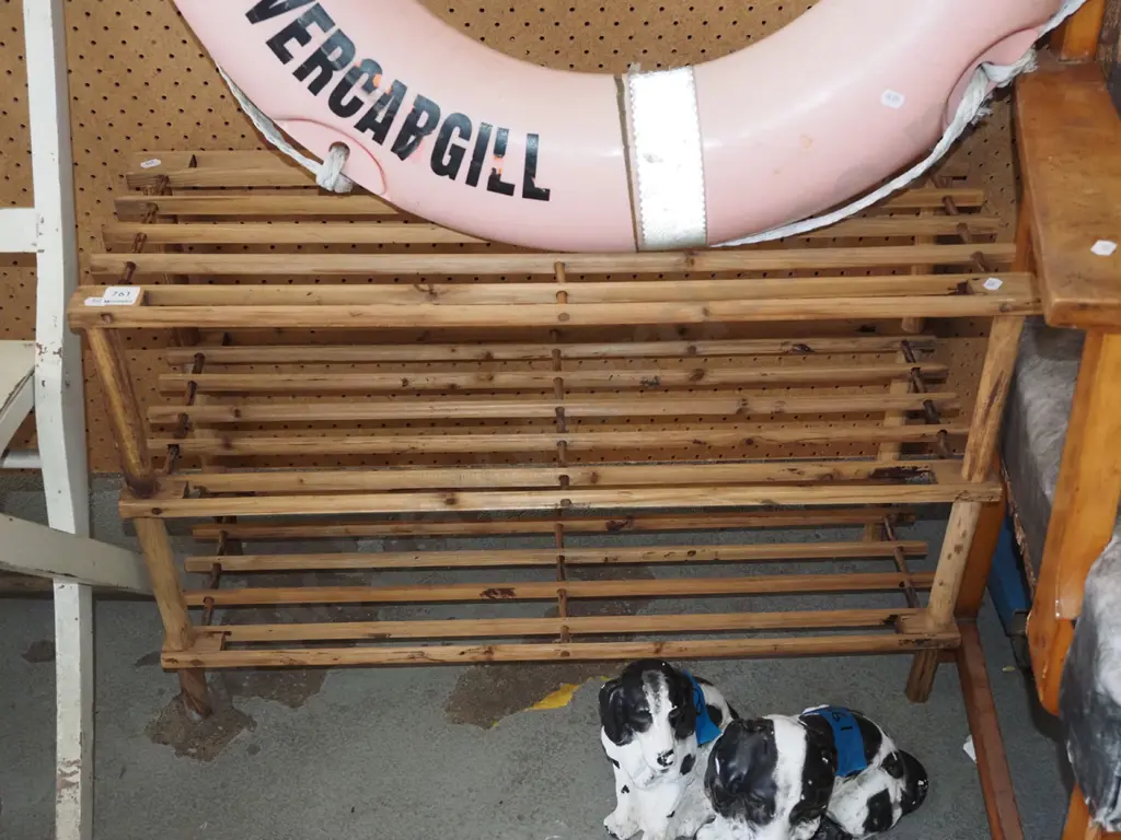 wooden shoe rack Image 1++