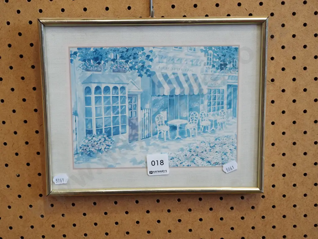 small faded print - street scene Image 1++