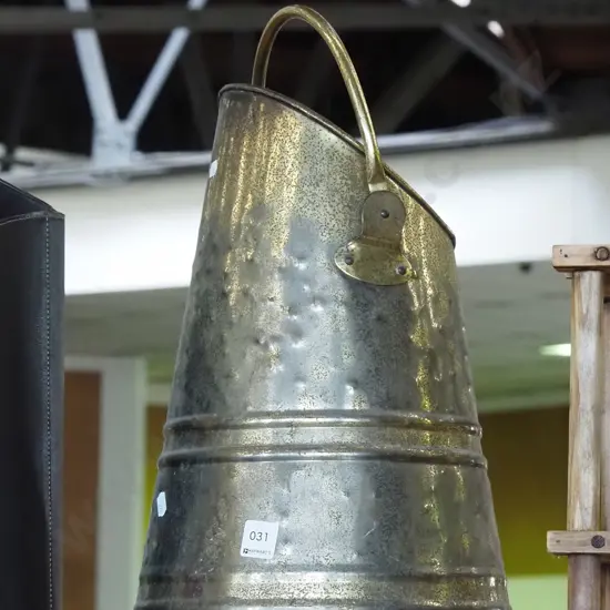 brass coal scuttle