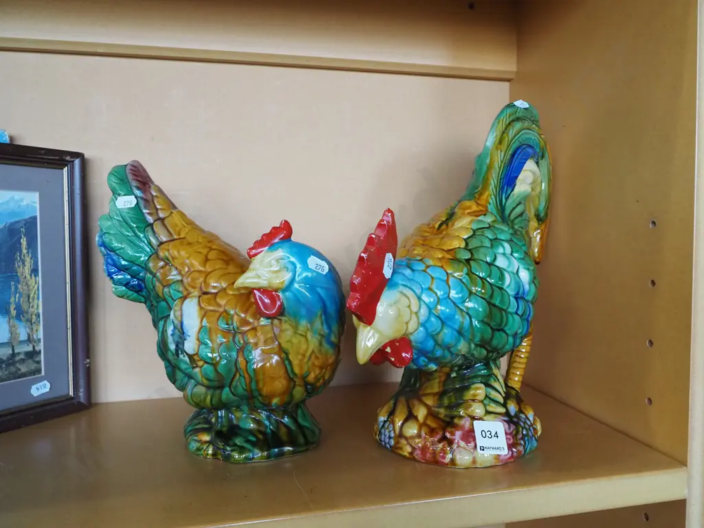 ceramic chickens Tallest H300 Image 1++
