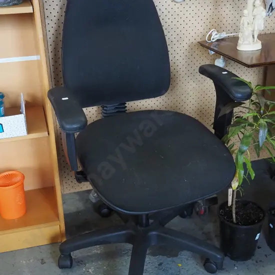 black office chair