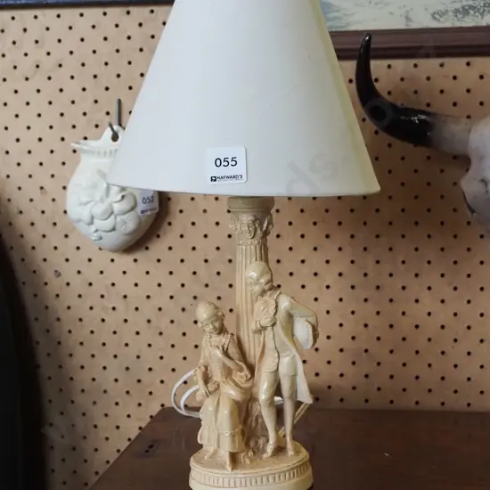 composite figural table lamp H370