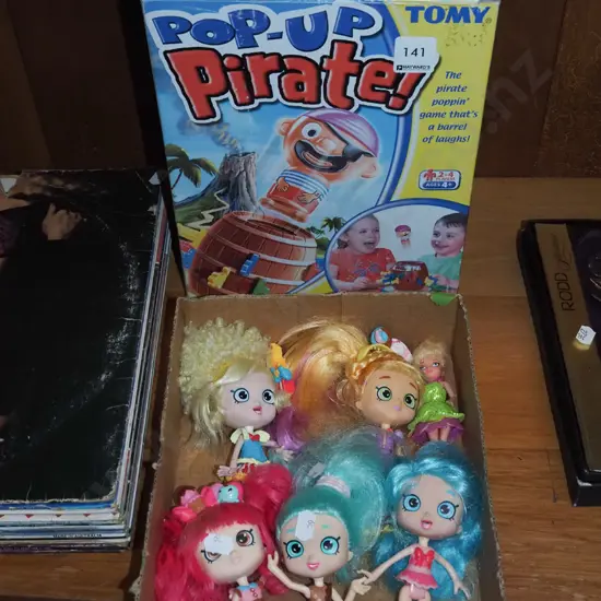 child's pop up pirate toy, dolls