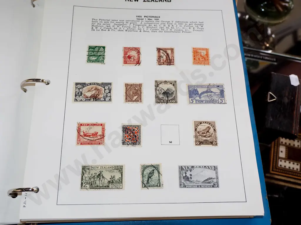 NZ stamp album Image 1++