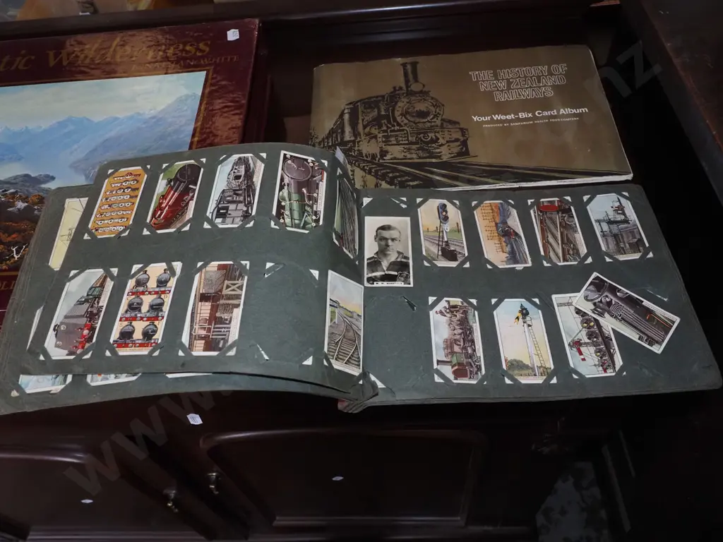 cigarette card album, Weetbix railway card album Image 1++