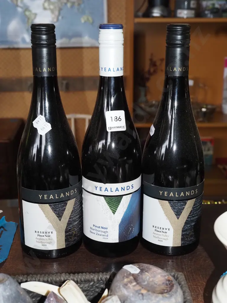 3x Yealands Reserve pinot noir 2019 Image 1++