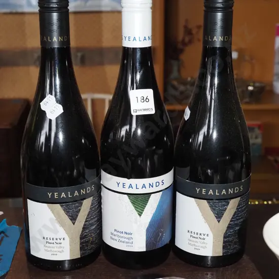 3x Yealands Reserve pinot noir 2019