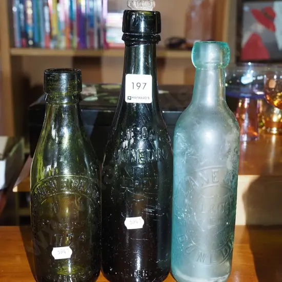 3x vintage bottles