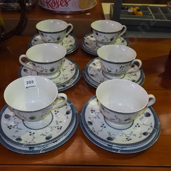 6x Royal Doulton Cambridge trios