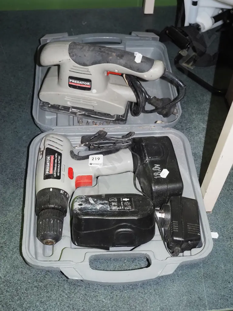 Predator 18V battery drill, Predator oscillating sander Image 1++