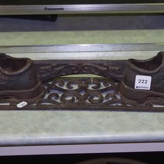 shoe themed cast iron boot scraper W420