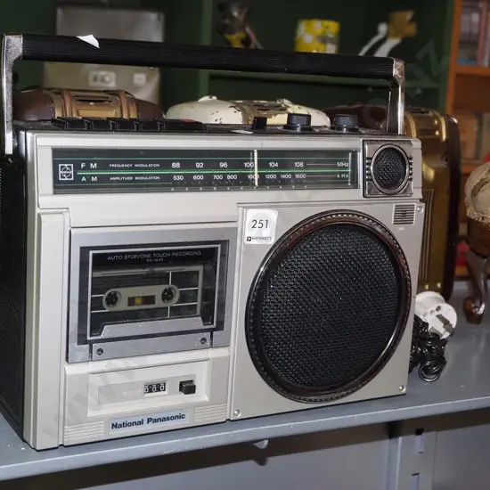 retro National Panasonic radio cassette player - As Is No Returns