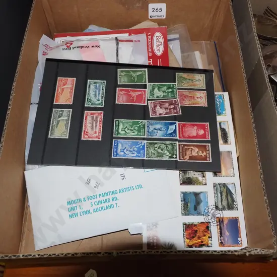 box of stamps