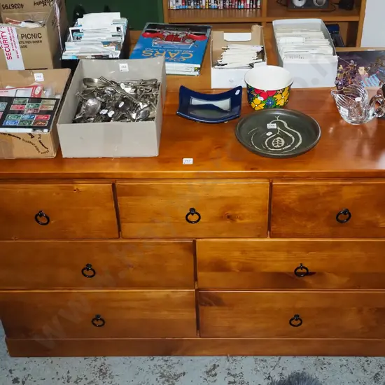 solid pine 7 drawer sideboard H760 W1270 D410