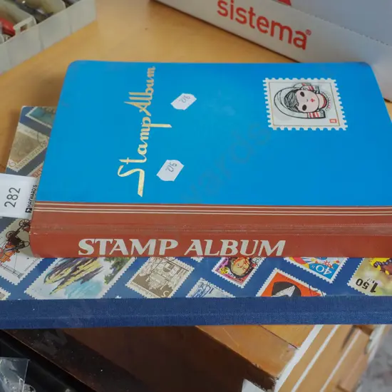 2x stamp albums