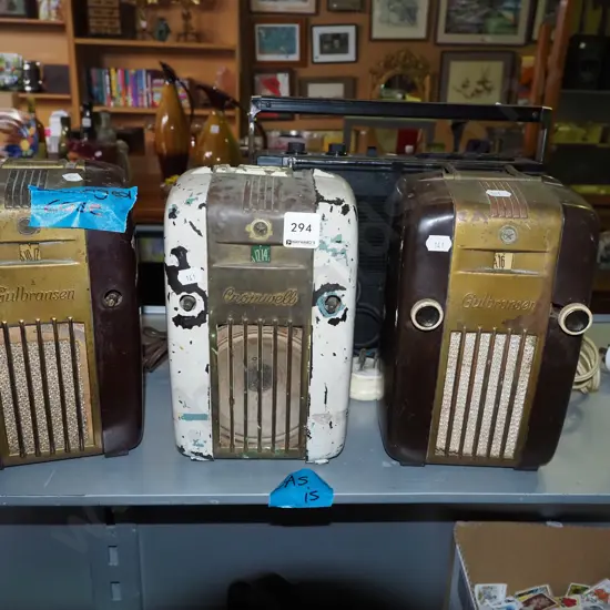 3x vintage radios -all  As Is No Returns