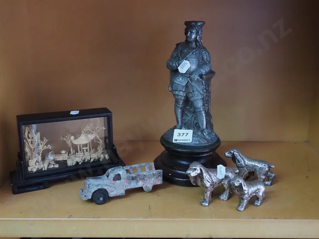 shelf; various ornaments, cork art etc Image 1++