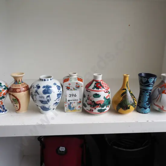 varous small bud vases